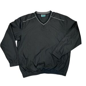 PGA Tour Men’s Black Mesh Lined Windbreaker -‎ Size L